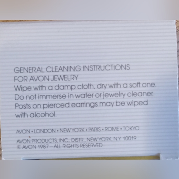 24k plated 1987 Ivory pierced earrings - Picture 6 of 7